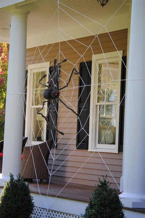 homemade spider webs for halloween